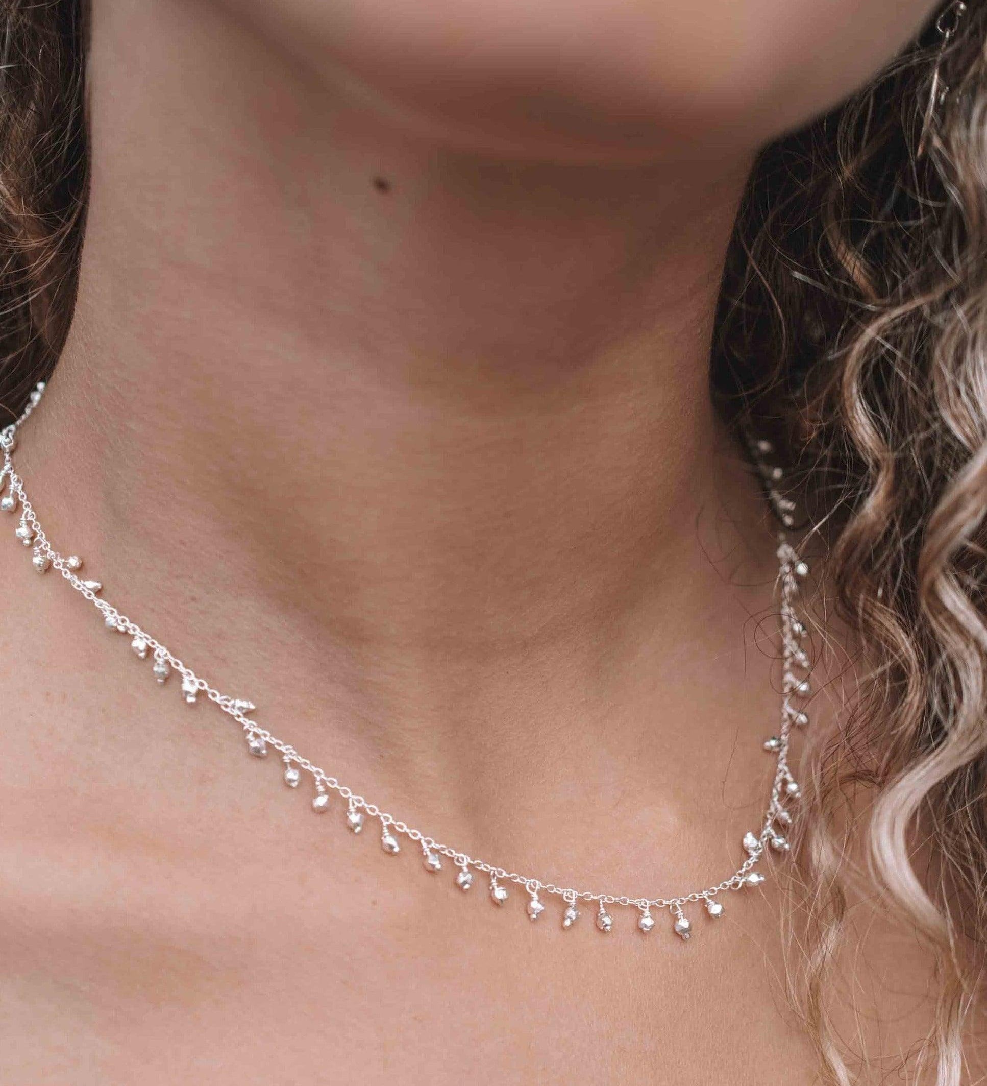 Sterling Silver 925 or Gold Vermeil Choker ~ Jewelry ~ Gift For Her ~ Minimalist~ Handmade~ Thin Chain~ Delicate ~Layered~MN111