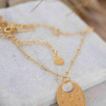 Evil Eye Necklace Gold Plated 18k ~ Cubic Zirconia or Black Onyx ~ Layered long Necklace  ~ Jewelry ~ Minimalist~ Handmade ~ MN115