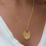Evil Eye Necklace Gold Plated 18k ~ Cubic Zirconia or Black Onyx ~ Layered long Necklace  ~ Jewelry ~ Minimalist~ Handmade ~ MN115