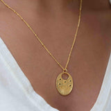 Evil Eye Necklace Gold Plated 18k ~ Cubic Zirconia or Black Onyx ~ Layered long Necklace  ~ Jewelry ~ Minimalist~ Handmade ~ MN115