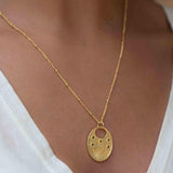 Evil Eye Necklace Gold Plated 18k ~ Cubic Zirconia or Black Onyx ~ Layered long Necklace  ~ Jewelry ~ Minimalist~ Handmade ~ MN115