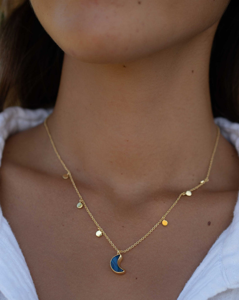 Labradorite Necklace ~ Gold Plated 18k ~ Jewelry ~ Gift For Her ~ Minimalist~ Handmade~ Thin Chain~ Delicate ~Layered ~ MN130