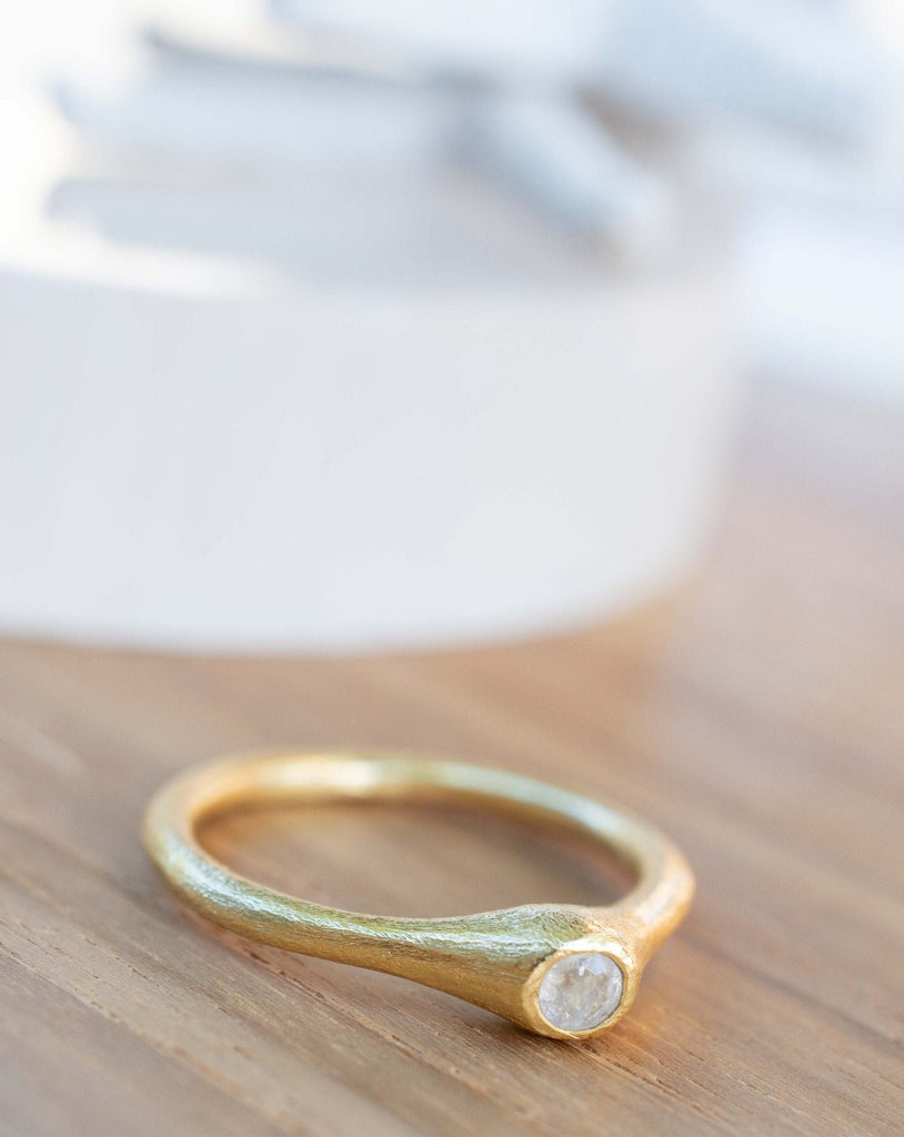 Moonstone Gold Ring ~ Delicate ~ 18k Gold Plated ~ Handmade ~ Gemstone~Statement ~Everyday~ Hippie~Bohemian~June Birthstone~Stackable MR332