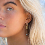 Tahitian Pearl Earrings ~ 14k Gold Filled, Rose Gold Filled or Sterling Silver 925 ~ Hoop ~ Jewelry ~ Natural ~ Organic ~ Everyday ~ ME220