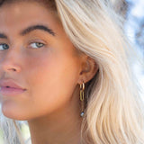 Tahitian Pearl Earrings ~ 14k Gold Filled, Rose Gold Filled or Sterling Silver 925 ~ Hoop ~ Jewelry ~ Natural ~ Organic ~ Everyday ~ ME220