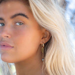 Tahitian Pearl Earrings ~ 14k Gold Filled, Rose Gold Filled or Sterling Silver 925 ~ Hoop ~ Jewelry ~ Natural ~ Organic ~ Everyday ~ ME220
