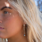 Tahitian Pearl Earrings ~ 14k Gold Filled, Rose Gold Filled or Sterling Silver 925 ~ Hoop ~ Jewelry ~ Natural ~ Organic ~ Everyday ~ ME220