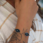 Iolite hydro Adjustable Bracelet ~ Gold Plated 18k or Silver Plated ~ Handmade ~Statement~Bohemian ~Jewelry ~Gift For Her ~ MB037B