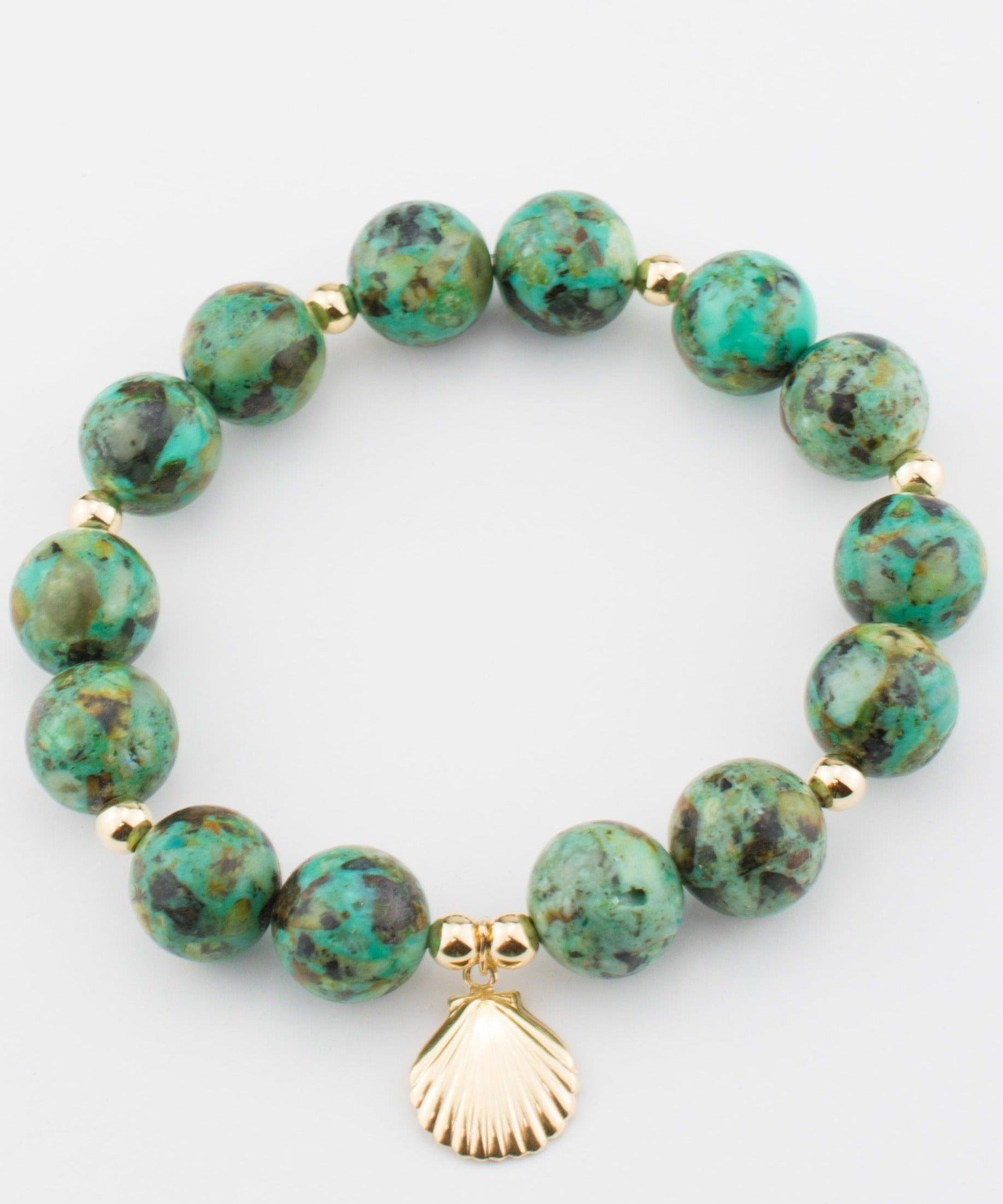 Jasper Elastic Bracelet ~ Gold Filled or Sterling Silver ~ MB015 - Maresia Jewelry