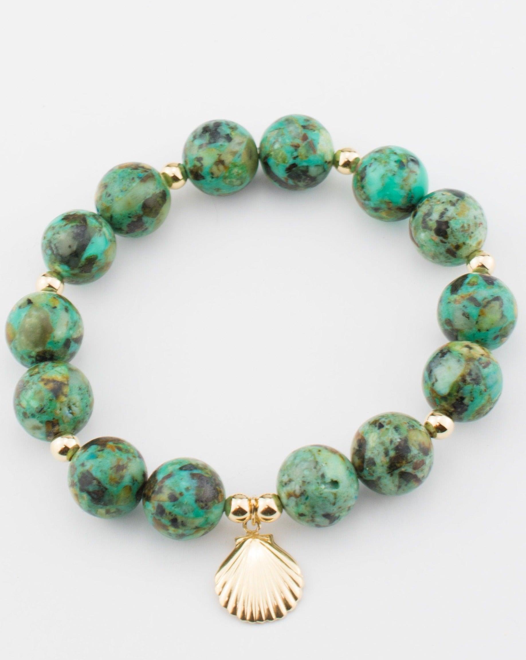 Jasper Elastic Bracelet ~ Gold Filled or Sterling Silver ~ MB015 - Maresia Jewelry