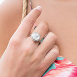Jericoacoara Moonstone ~ Sterling Silver 925 ~ MR191 - Maresia Jewelry