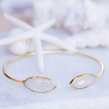 Moonstone Adjustable Bracelet ~ Gold Plated 18k ~ Handmade ~Statement  Hippie ~Bohemian ~Jewelry ~Gift For Her ~Gemstone ~Body