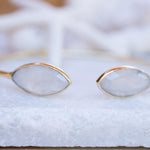 Moonstone Adjustable Bracelet ~ Gold Plated 18k ~ Handmade ~Statement  Hippie ~Bohemian ~Jewelry ~Gift For Her ~Gemstone ~Body