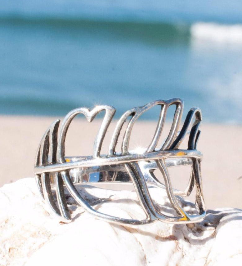 Joaca Leaf Ring ~  Sterling Silver 925~SMR013 - Maresia Jewelry