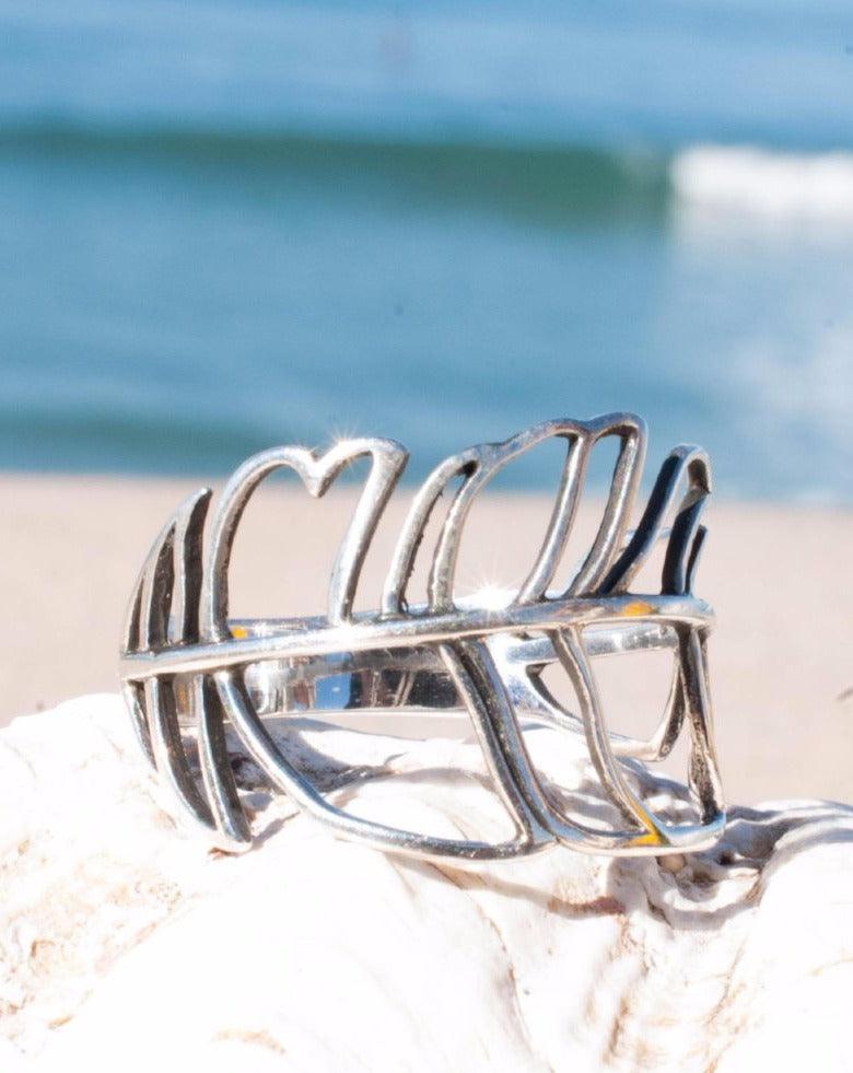 Joaca Leaf Ring ~  Sterling Silver 925~SMR013 - Maresia Jewelry