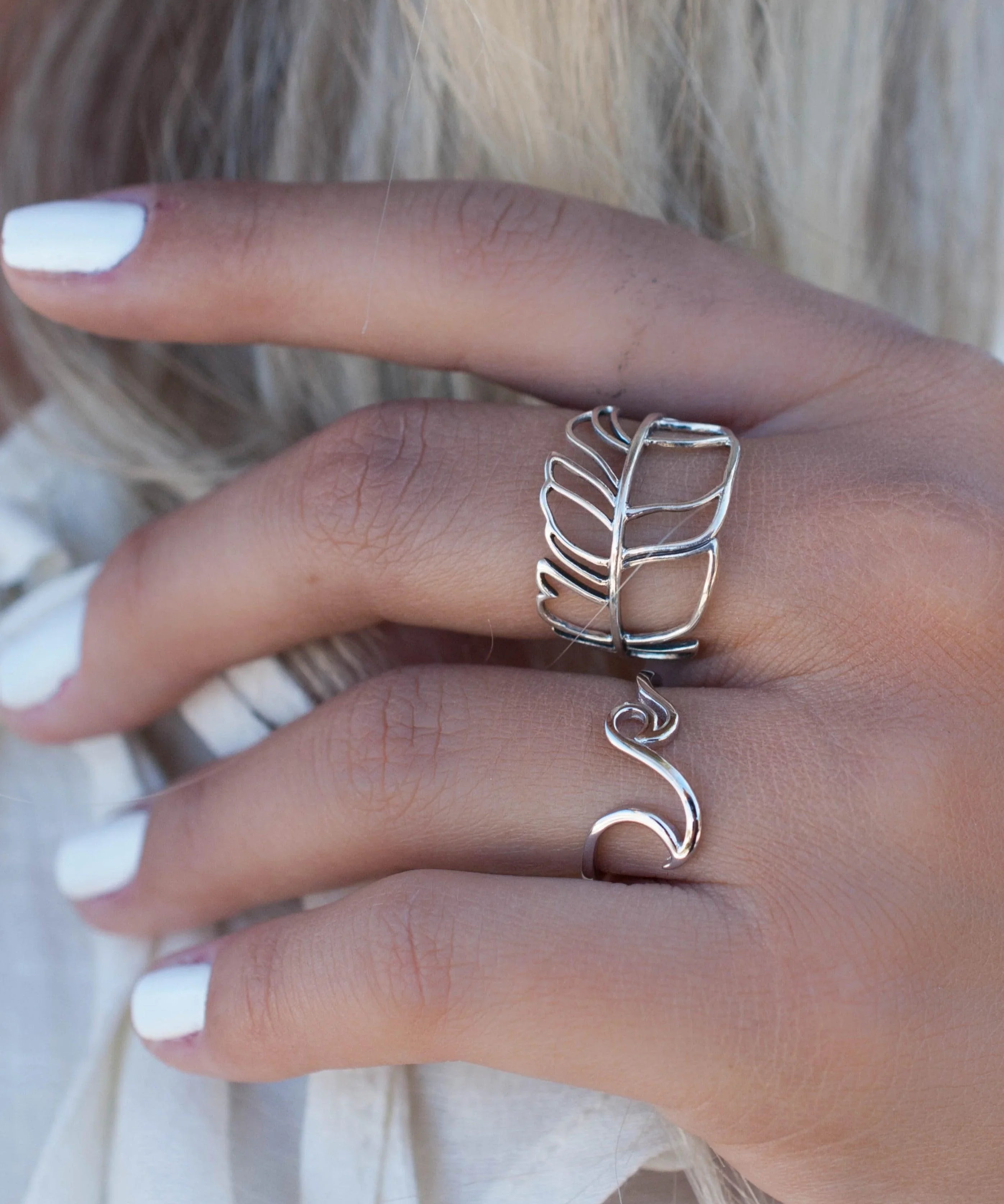 Joaca Leaf Ring ~  Sterling Silver 925~SMR013 - Maresia Jewelry
