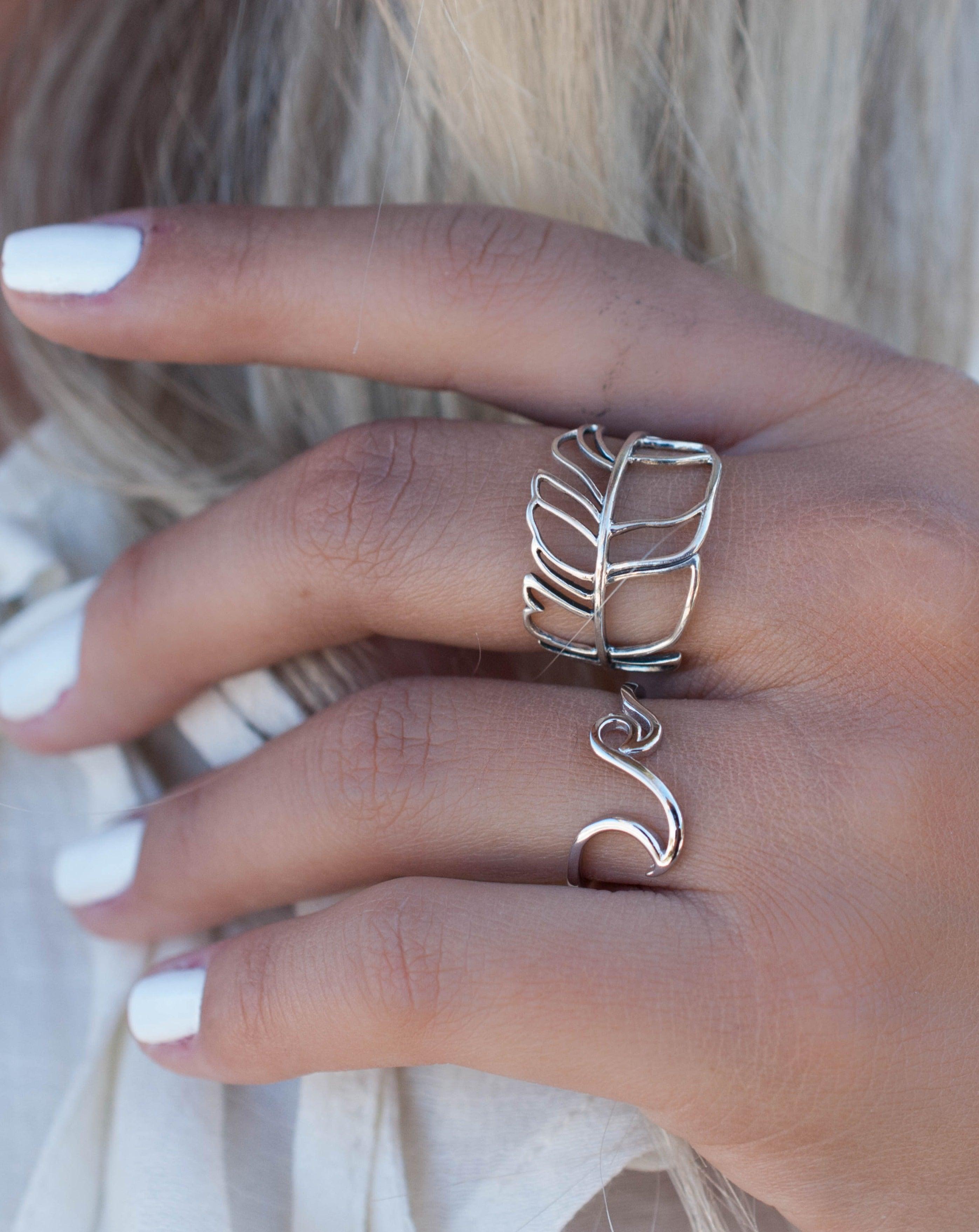Joaca Leaf Ring ~  Sterling Silver 925~SMR013 - Maresia Jewelry