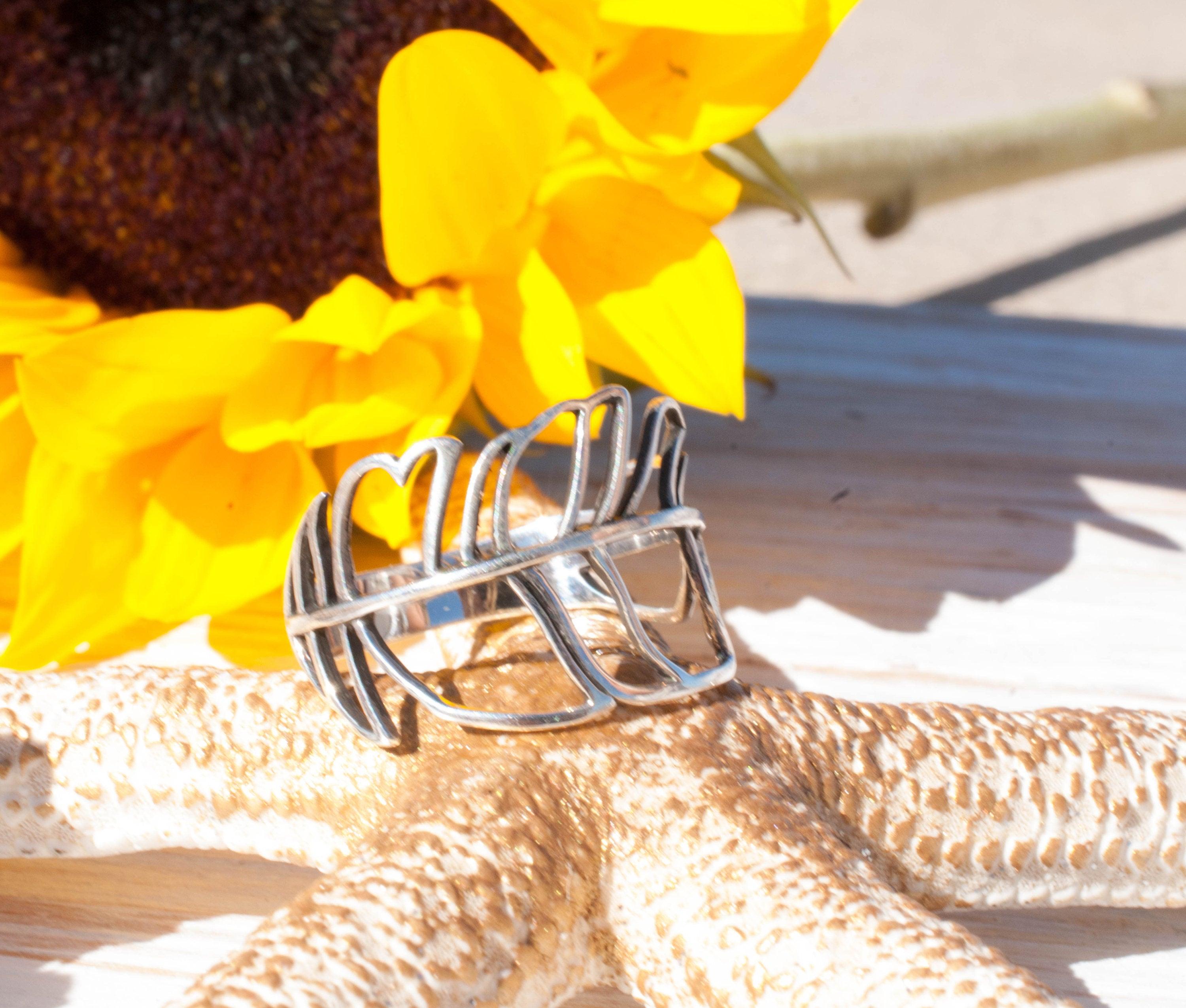 Joaca Leaf Ring ~  Sterling Silver 925~SMR013 - Maresia Jewelry