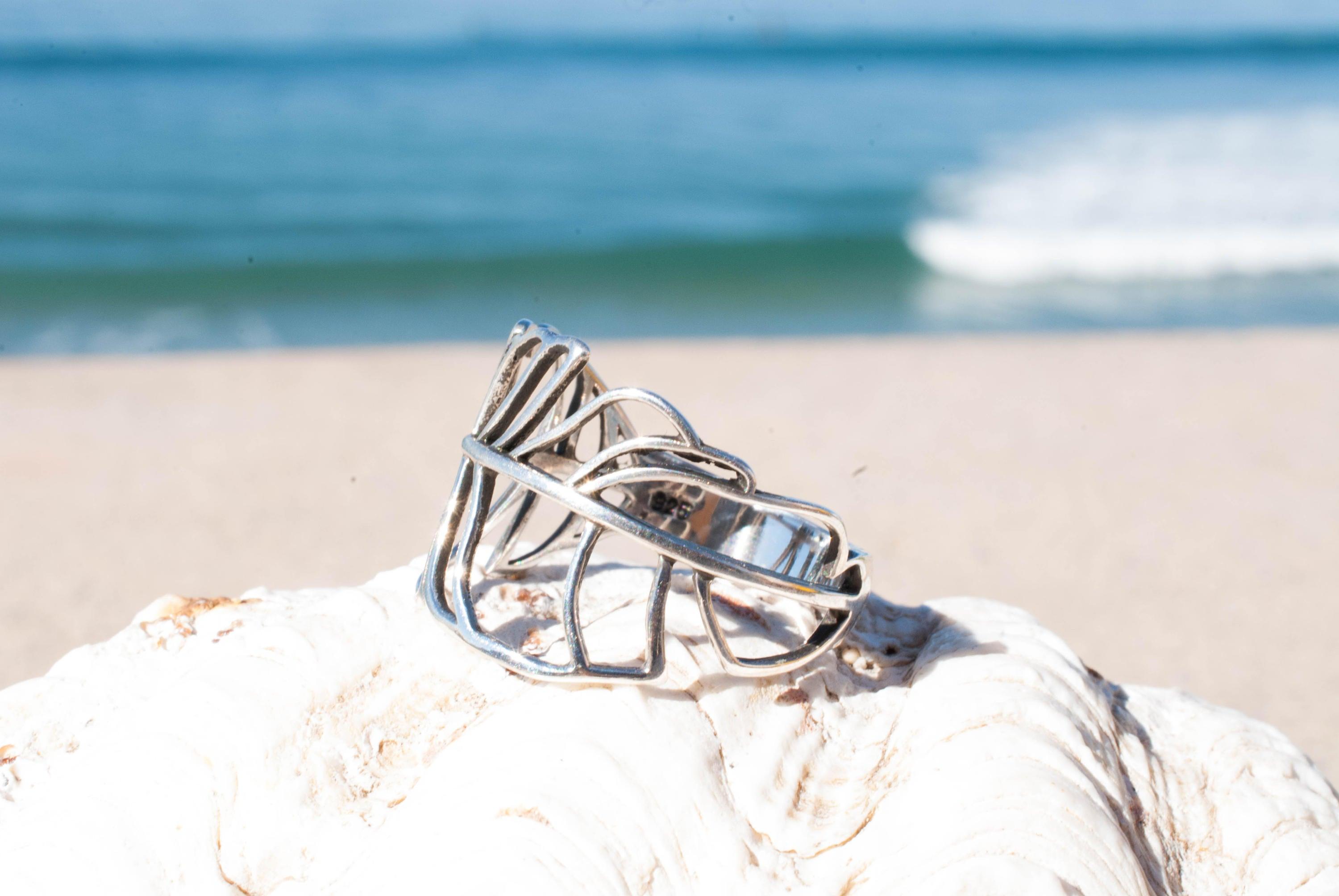 Joaca Leaf Ring ~  Sterling Silver 925~SMR013 - Maresia Jewelry