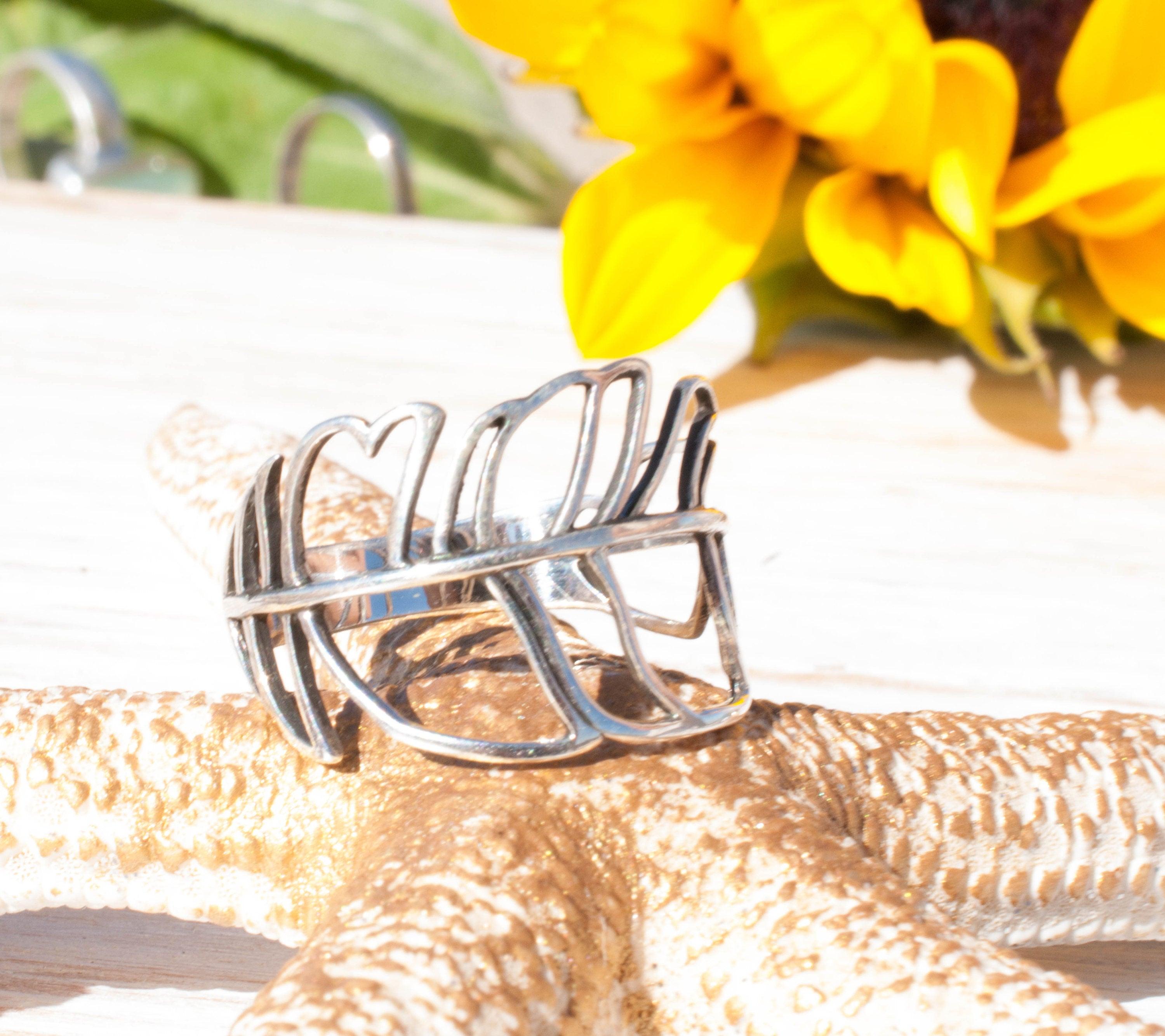 Joaca Leaf Ring ~  Sterling Silver 925~SMR013 - Maresia Jewelry