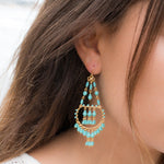 Joan Chandelier Earrings ~Gold Plated ~ SME030 - Maresia Jewelry