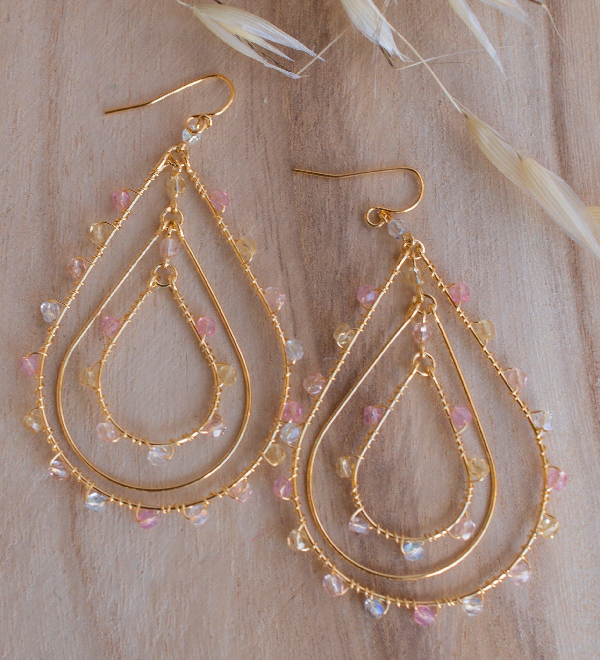 Joix Chandelier Earrings ~Gold Plated ~ SME086 - Maresia Jewelry