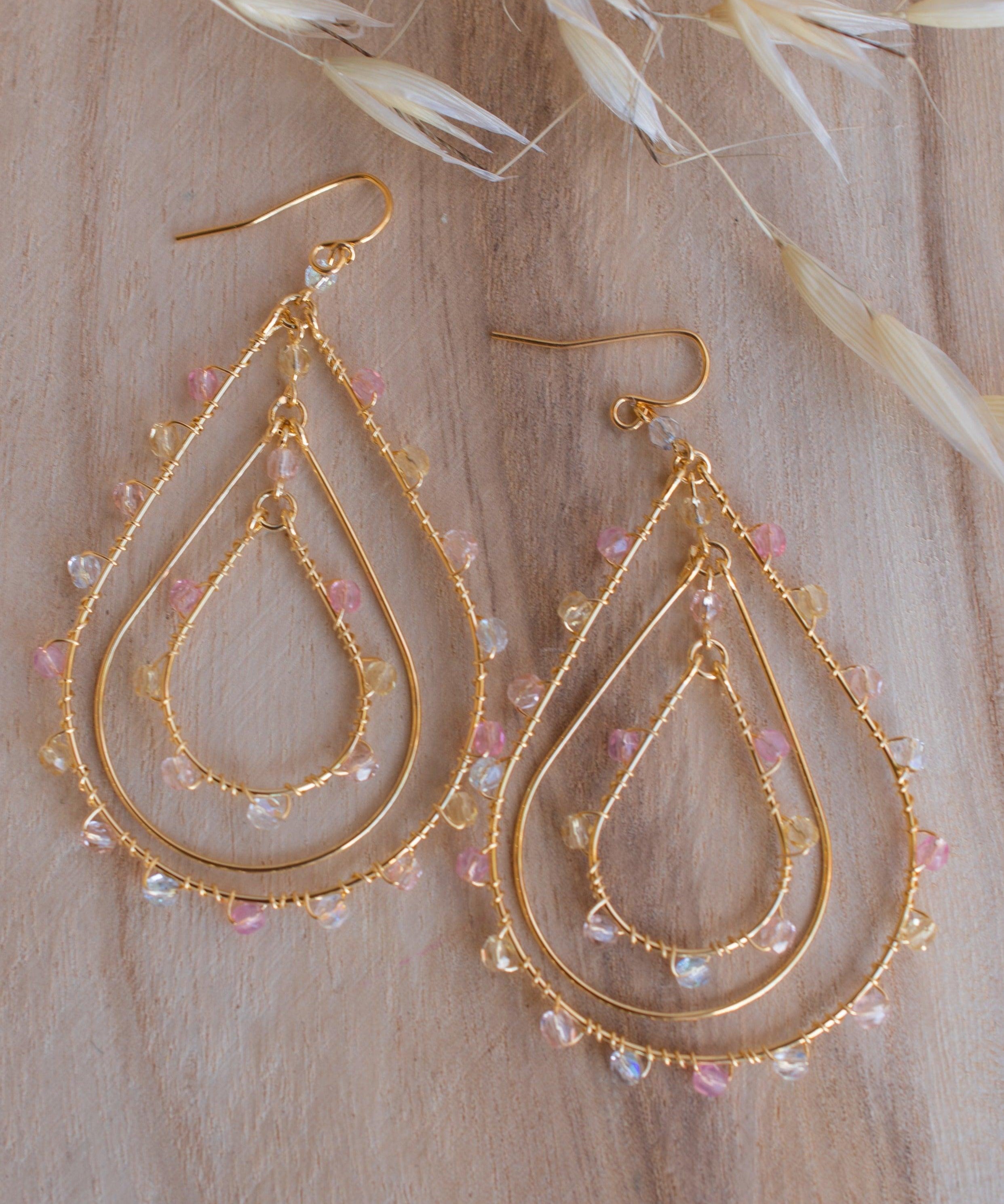 Joix Chandelier Earrings ~Gold Plated ~ SME086 - Maresia Jewelry