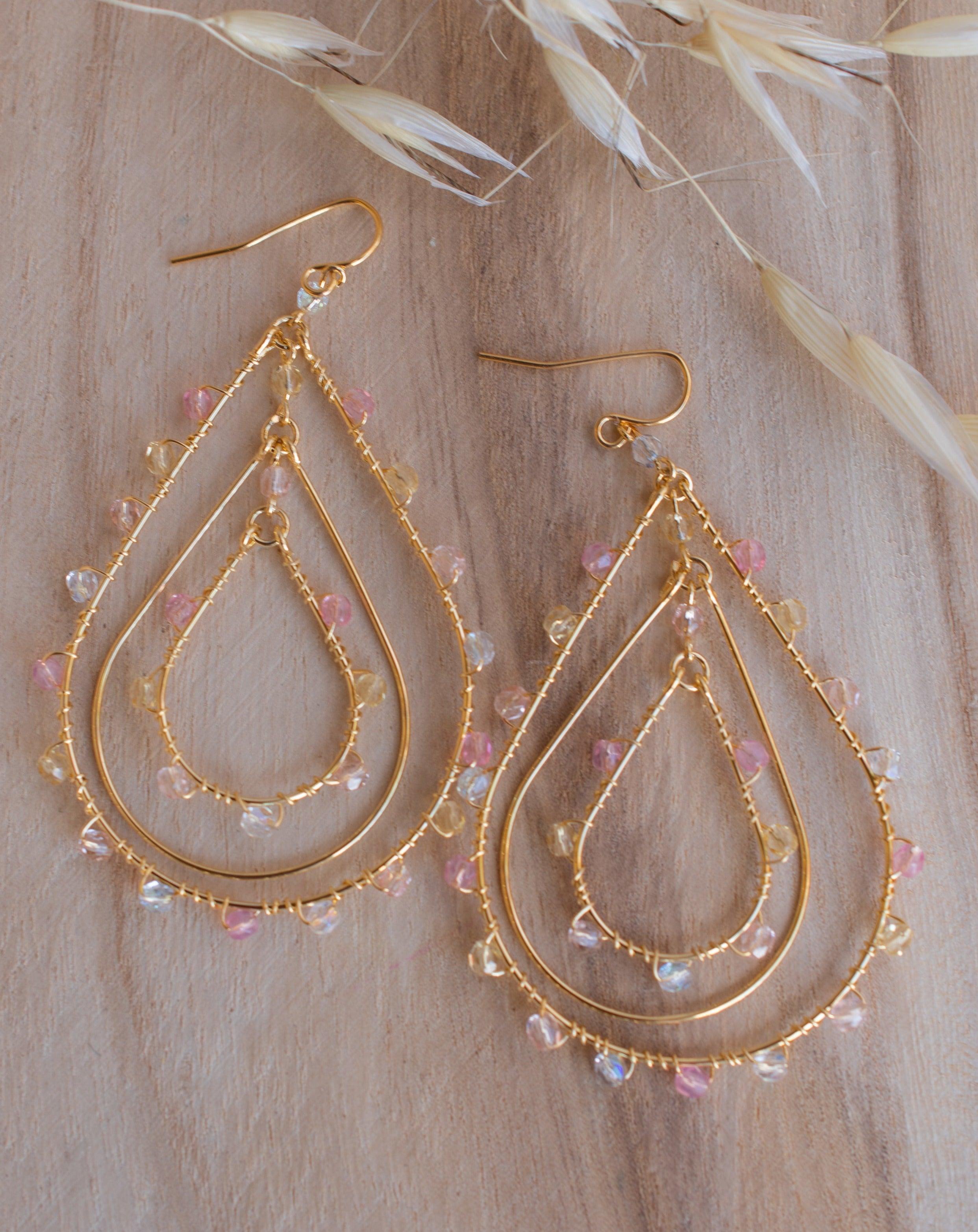 Joix Chandelier Earrings ~Gold Plated ~ SME086 - Maresia Jewelry