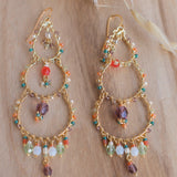 Joix Chandelier Earrings ~Gold Plated ~ SME089 - Maresia Jewelry