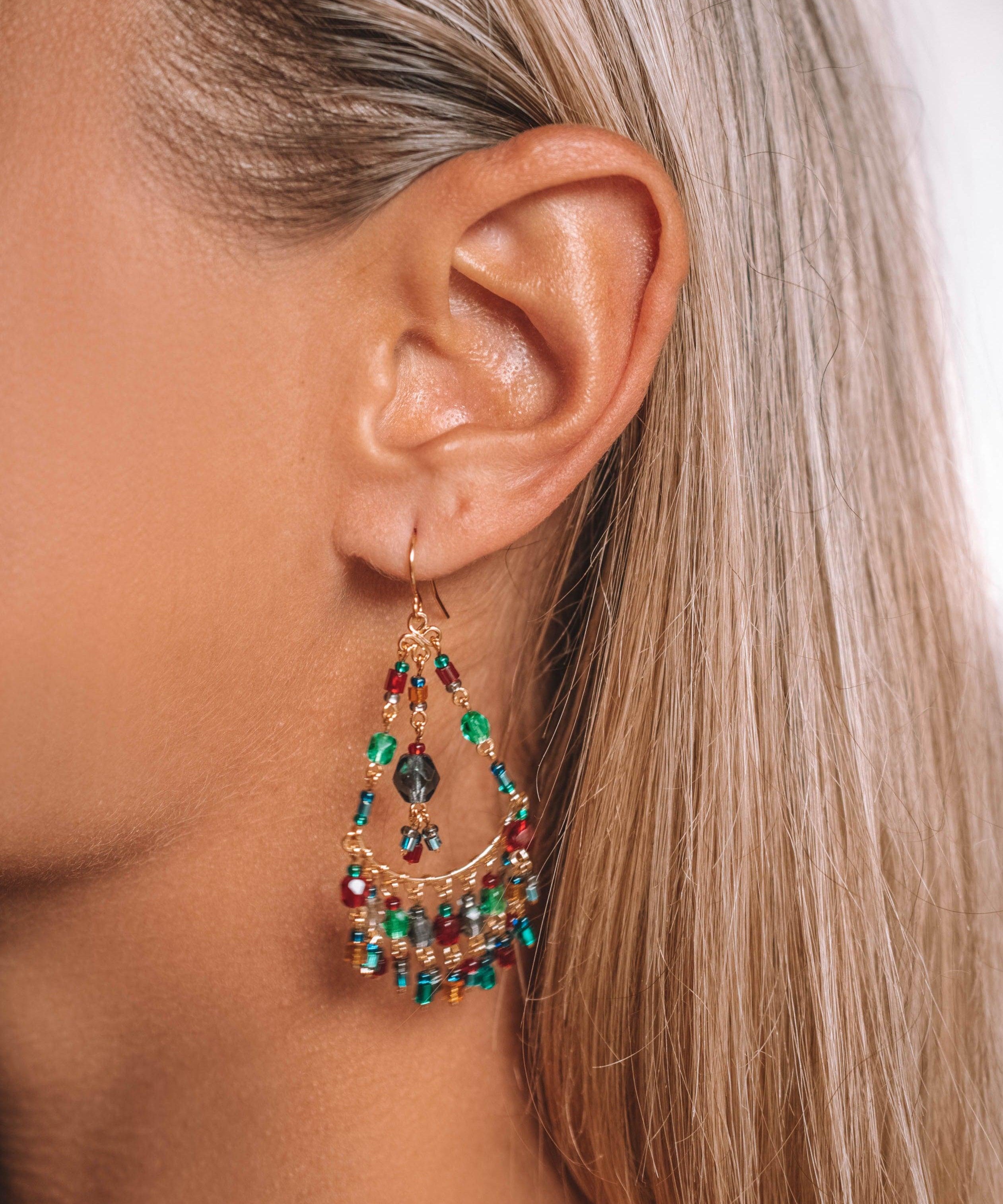 Joix Chandelier Earrings ~Gold Plated ~ SME091 - Maresia Jewelry