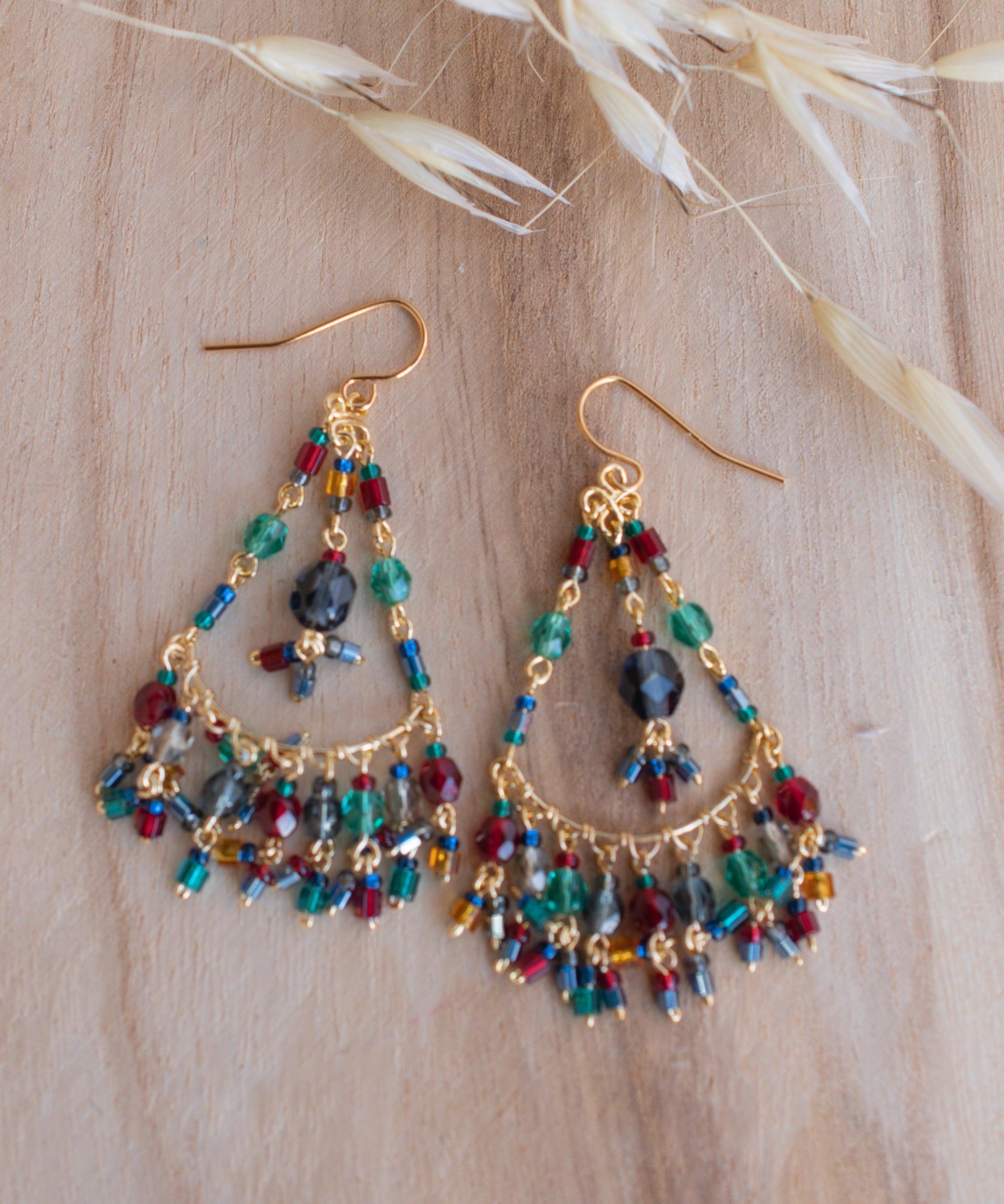 Joix Chandelier Earrings ~Gold Plated ~ SME091 - Maresia Jewelry