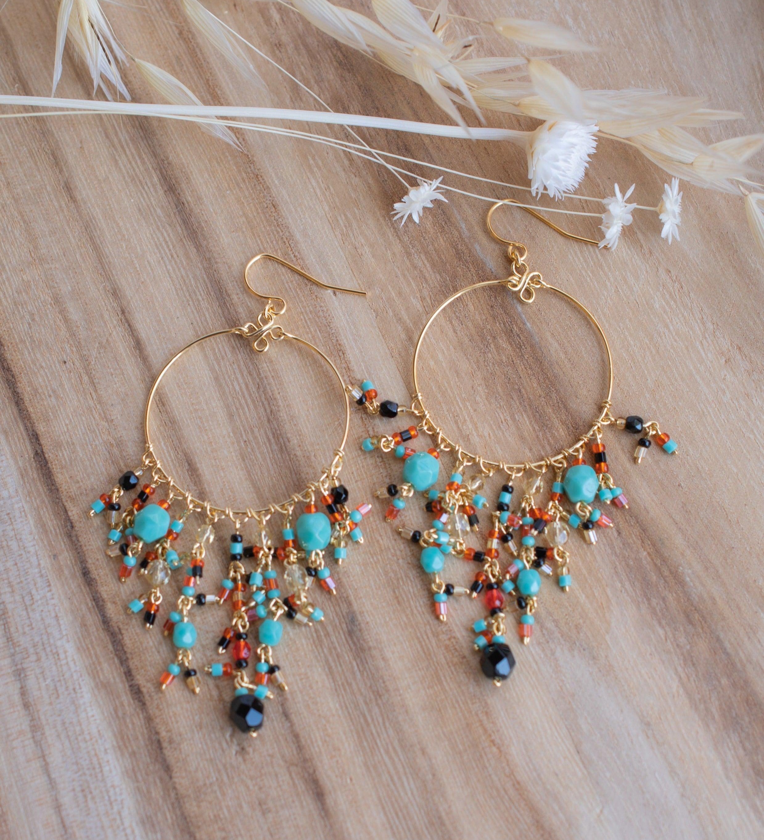 Joix Chandelier Earrings ~Gold Plated ~ SME092 - Maresia Jewelry