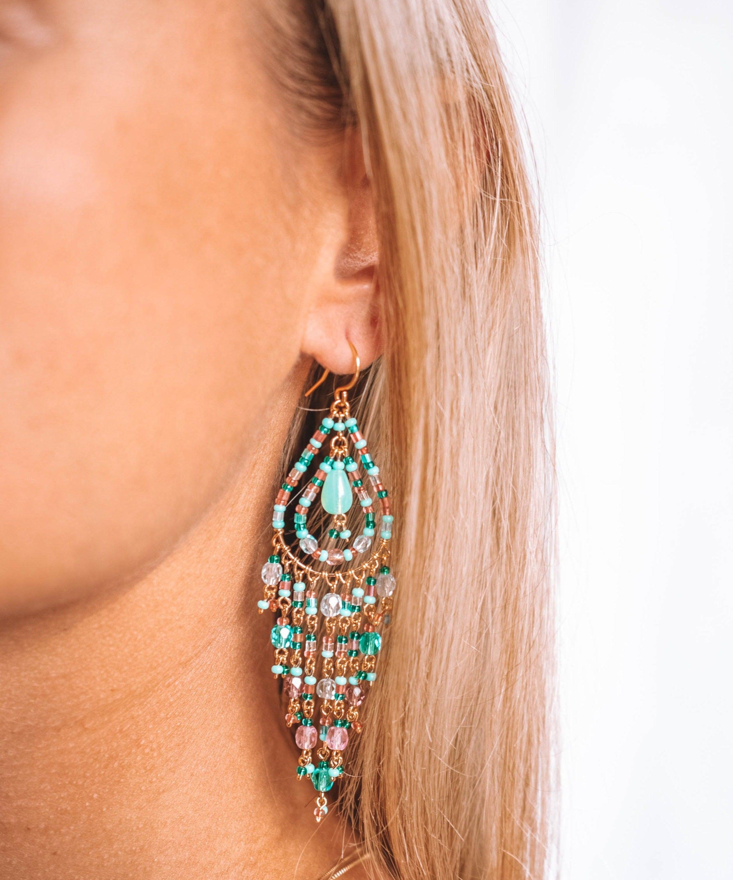 Joix Chandelier Earrings ~Gold Plated ~ SME093 - Maresia Jewelry