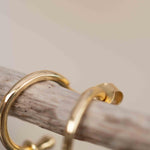 Moonstone Earrings ~ Stud ~ Jewelry ~ 18k Gold Plated ~ Natural ~ Minimalist Everyday ~ Gift for Her ~ Boho ~ Hippie ~ ME201