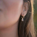 Rose Quartz Earrings ~ Stud ~ Jewelry ~ 18k Gold Plated ~ Natural ~ Minimalist Everyday ~ Gift for Her ~ Boho ~ Hippie ~ ME205