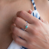 Jujuca Turquoise Ring ~ Sterling Silver 925~ SMR - Maresia Jewelry
