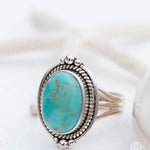 Turquoise Ring ~ Sterling Silver 925 ~ Handmade ~ Statement ~ Hippie ~ Bohemian ~ Jewelry ~Gift For Her ~Gemstone~December Birthstone~ MR262