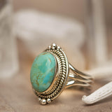 Turquoise Ring ~ Sterling Silver 925 ~ Handmade ~ Statement ~ Hippie ~ Bohemian ~ Jewelry ~Gift For Her ~Gemstone~December Birthstone~ MR262