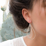 Karla Double Tear Drop Earrings ~Gold Plated or Silver Plated ~ SME014 - Maresia Jewelry