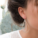 Karla Double Tear Drop Earrings ~Gold Plated or Silver Plated ~ SME014 - Maresia Jewelry