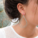 Karla Double Tear Drop Earrings ~Gold Plated or Silver Plated ~ SME014 - Maresia Jewelry
