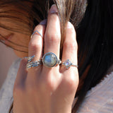 Moonstone Ring~ Sterling Silver 925  ~ MR011 - Maresia Jewelry
