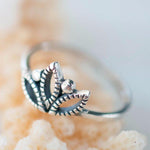La Jolla Lotus Flower Ring ~ Sterling Silver 925~SMR004 - Maresia Jewelry