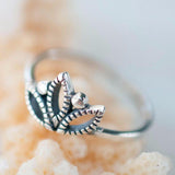 La Jolla Lotus Flower Ring ~ Sterling Silver 925~SMR004 - Maresia Jewelry