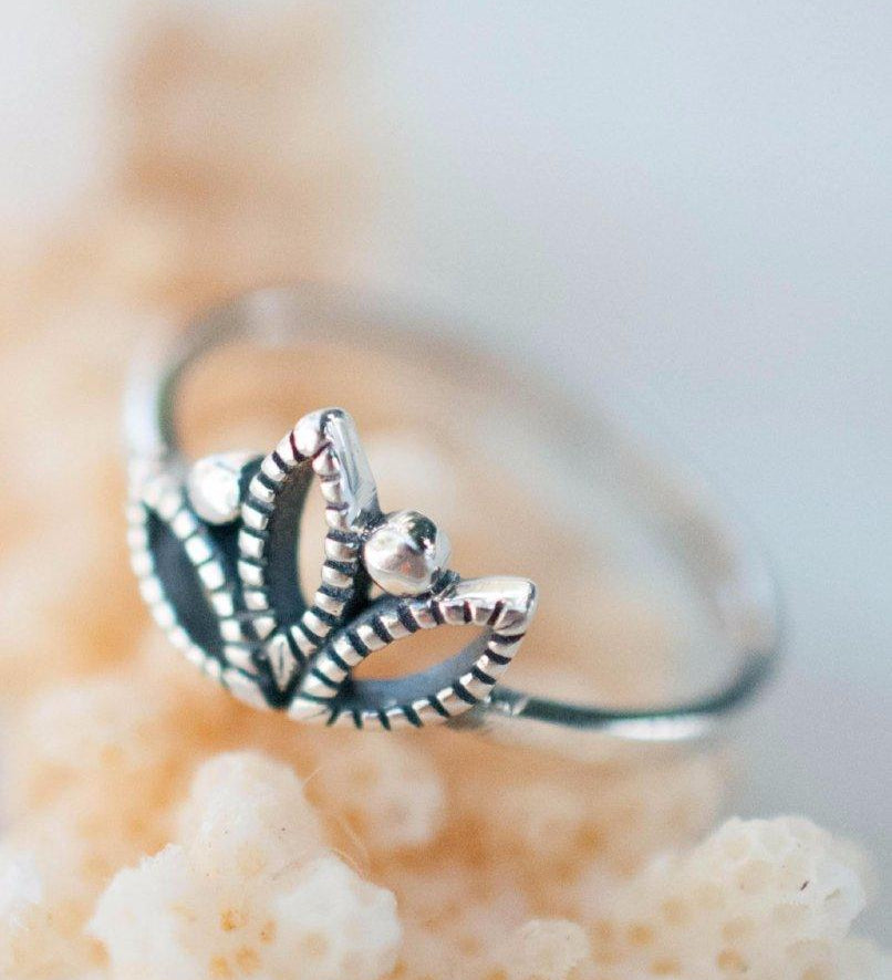 La Jolla Lotus Flower Ring ~ Sterling Silver 925~SMR004 - Maresia Jewelry