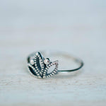 La Jolla Lotus Flower Ring ~ Sterling Silver 925~SMR004 - Maresia Jewelry