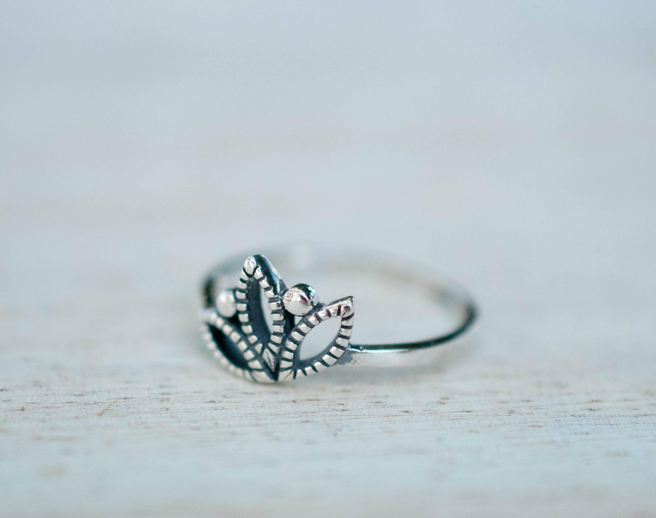 La Jolla Lotus Flower Ring ~ Sterling Silver 925~SMR004 - Maresia Jewelry