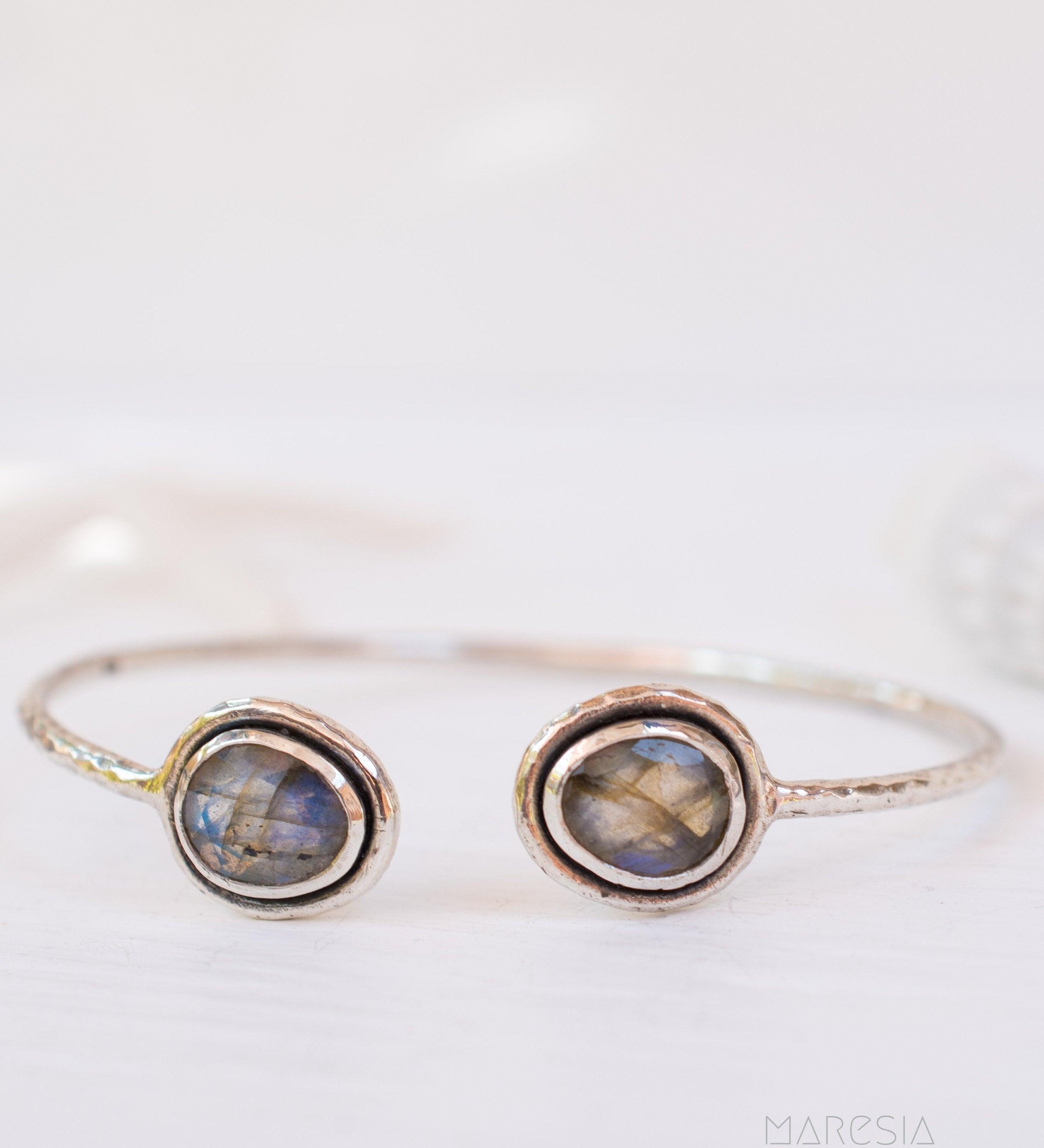 Labradorite Adjustable Bracelet ~ Sterling Silver 925 ~ MB008 - Maresia Jewelry