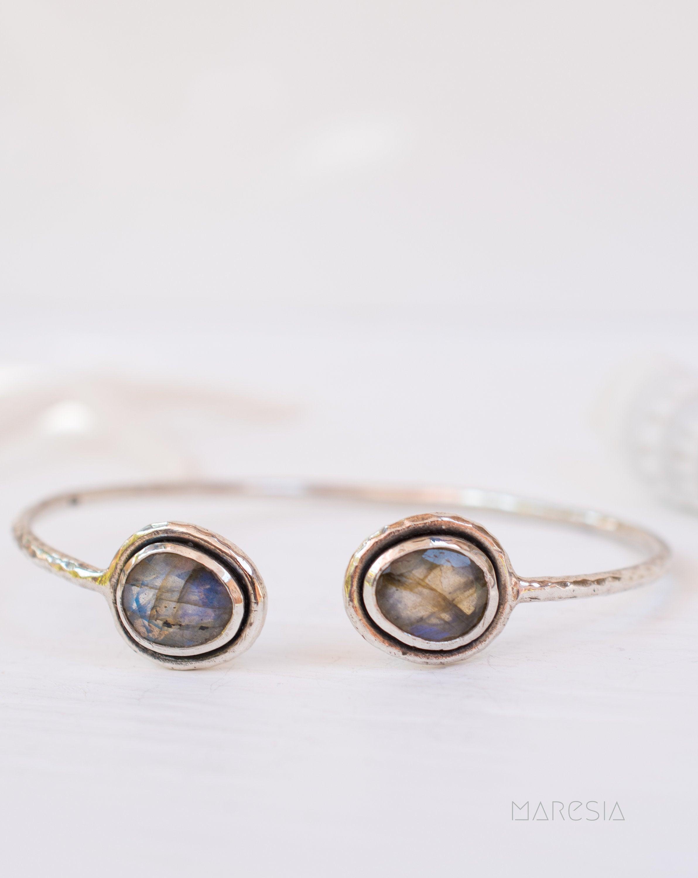 Labradorite Adjustable Bracelet ~ Sterling Silver 925 ~ MB008 - Maresia Jewelry