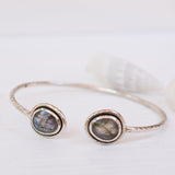 Labradorite Adjustable Bracelet ~ Sterling Silver 925 ~ MB008 - Maresia Jewelry